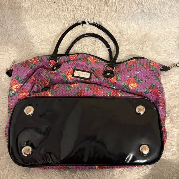 BETSEY JOHNSON Extra Large WEEKENDER TWINKLE TOES Travel Tote Carry-On Bag Y2k - Picture 12 of 12